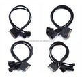 Adapter Cable 15Pin to 3Pin 4Pin Conversion Power to 1/2/3/4 Extension Cables for Computer CPU Host Cooling Fan Connectors