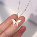 Fashion Jewelry 18k Gold PVD Plated Stainless Steel Necklaces for Women Butterfly Necklace