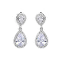 Water Drop Earrings Women Cubic Zircon Wedding Bridal Earring for Lady