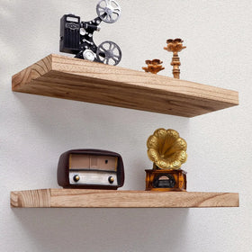 Wooden Hanging Shelf Floating Shelves Wall Mounted Rustic Wood Shelves for Wall Bathroom Bedroom Living Room Kitchen
