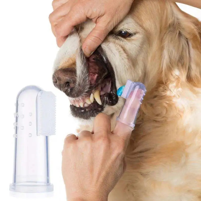 Wholesale Silicone Finger Toothbrush Kit for Dogs Pet Dental Care Dog Toothbrush Cleaning Grooming Tools