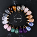 Customized Charms Style Pendants Jewelry Multicolor Pendant Crystal Drop Gold Plating Natural Quartz Crystal Pendant