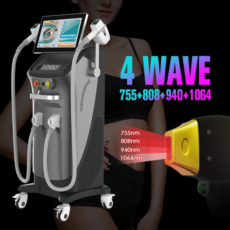 Top Configuration 4 Wave TEC 200 Milion 808nm Diode Lasering Hair Removal Lasering Machine Professional