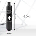 TUXING OEM Wholesale High Pressure 0.58L 580cc 300bar 4500psi 30mpa Paintball Snorkeling PCP Carbon Fiber Gas Cylinder Air Tank