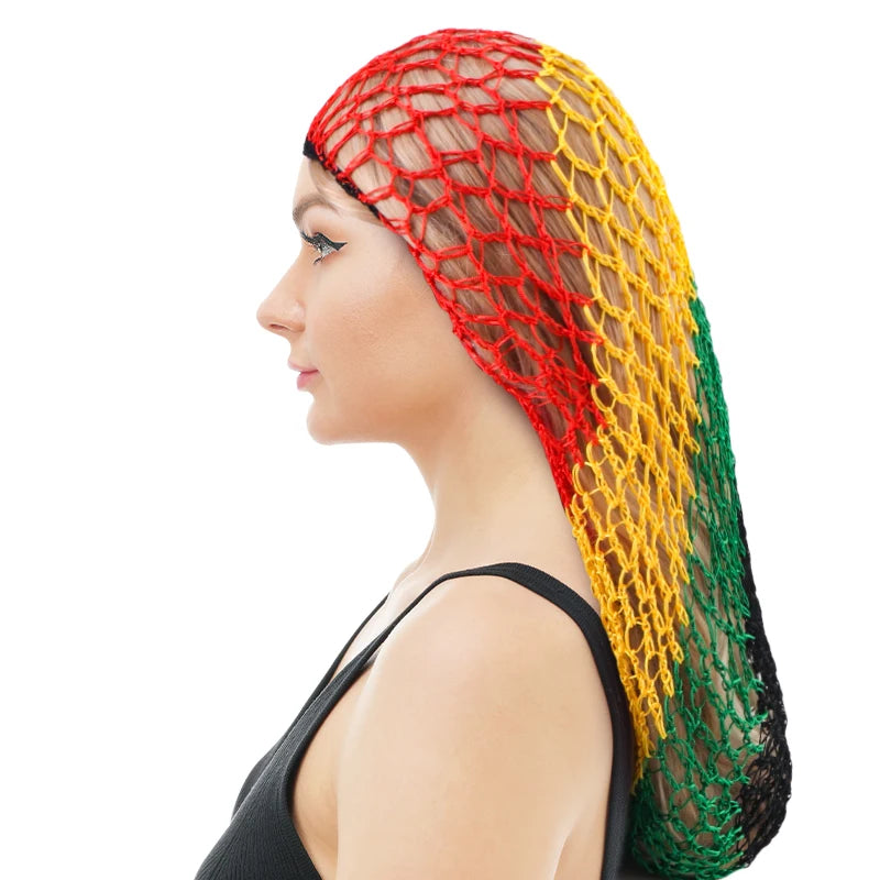 New Arrival Long Size Women Hair Net Rainbow Color Beauty Hair Accessories Sleep Hair Care Hairnet