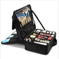 Large Women Portable Cosmetic Train Case Makeup Bag Professional Cosmetic Bag With Removable Dividers Travel Cosmetic Bag