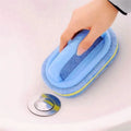 Kitchen Cleaning Bathroom Toilet Kitchen Glass Wall Cleaning Bath Brush Plastic Handle Sponge Bath Bottom