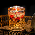Rose Lemon and Lavender Real Flowers Luxury Jelly Aroma Scented Candles for air Fresh