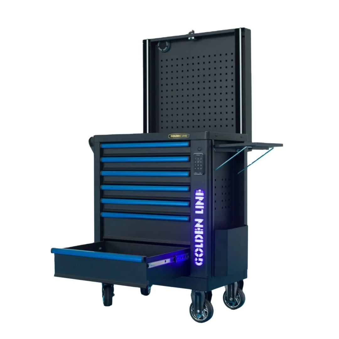 Professional Auto Repair Workshop Garage Cabinet 7 Drawer Steel Iron Mechanic Tool Cabinet OEM Support Powder Coating Finish