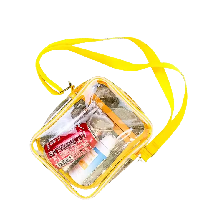 Wholesale Waterproof Clear PVC Cross-body Adjustable Mobile Phone Storage Bag Transparent Wallet Purse