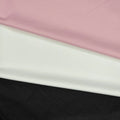 Luxury Solid Knit Jersey Fabric Stretch Black Lightweight 84.5% Polyester 15.5% Spandex Eco-Friendly for Girls Outdoor Use