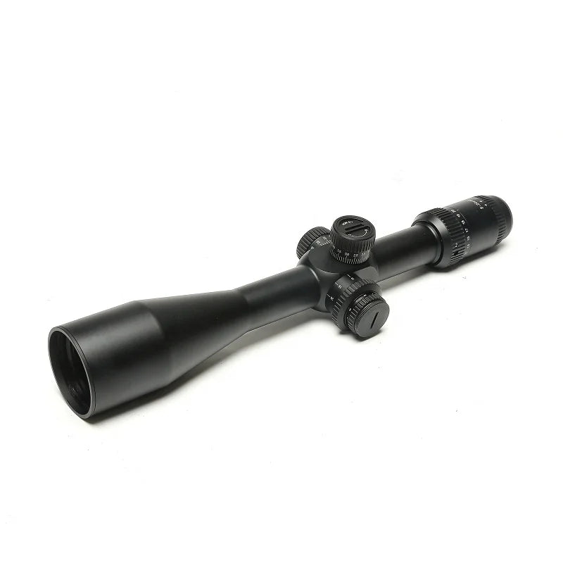 5-20x50 FFP Red Dot Laser Telescopic Hunting Scope Lateral Parallax Adjustment Aluminium Alloy 6061-T6 6-Level Red Illumination