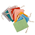 Eco-Friendly for Muslin Pouch Cheap Small Cotton Drawstring Bags Letter Pattern Jewelry Dust Packaging Reusable Low MOQ Gift