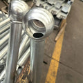 Galvanized Industrial Stair Handrails Ball Joint Stanchion with Metal Handrail Bridge Balustrades & Handrails