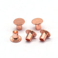 Wholesale Custom Red Copper Countersunk Head Solid Rivets ISO Standard Free Samples for Leather Wallets China's Best Price