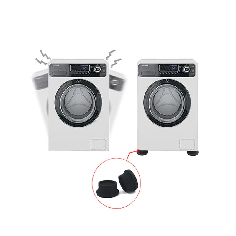 Hanxiang Universal Washing Machine Foot Pads Washer Dryers Anti-Walk Silent Feet Pads Shock Absorbing Washer Pads