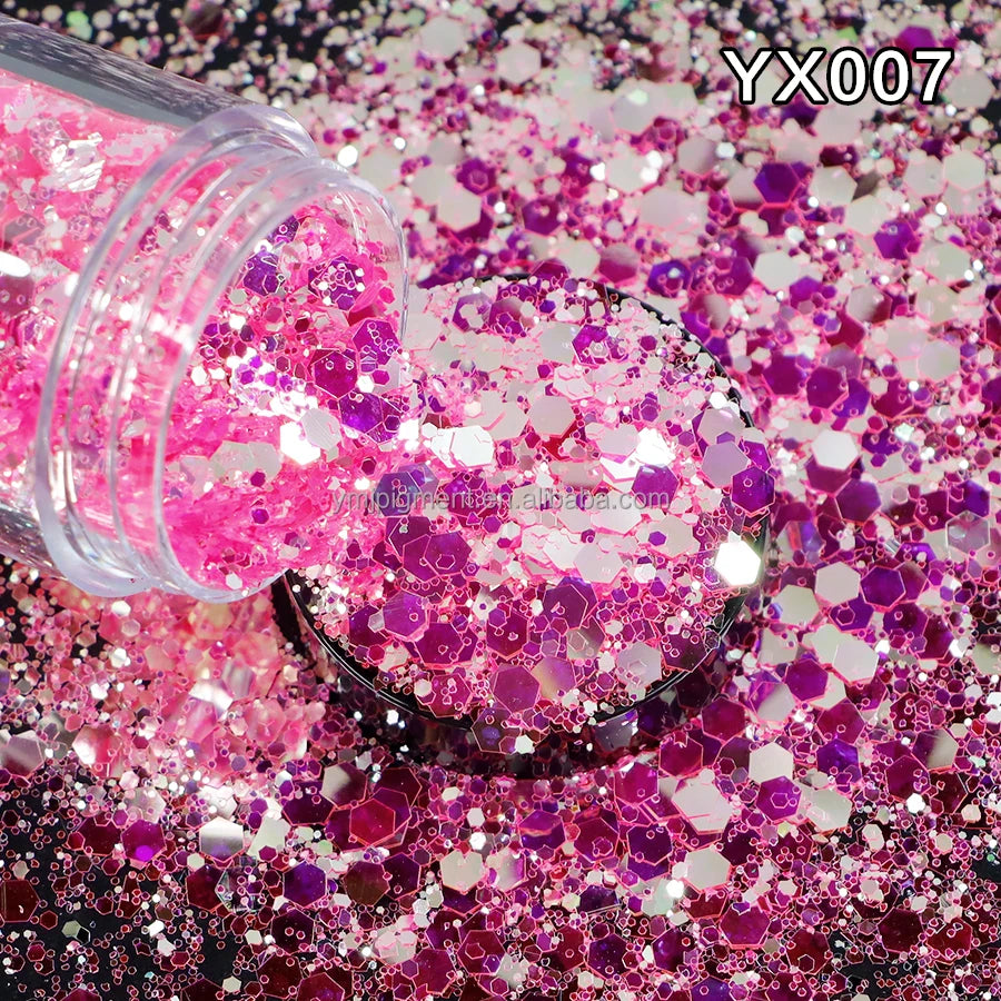 Wholesale KG Sparkle Glitter Mix Super Flash Effect Chunky Glitter for Nail Crafts Epoxy Tumbler Party