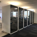 Quality Recording Office Meeting Phone Booth With Low Noise Ventilation System Acoustic Pod Movable Silent Phone Booth for Call