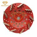 7 Inch Super Soft Bond 9 Zigzags Segment Concrete Floor Diamond Grinding Cup Wheel for Boch