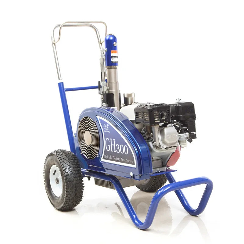 DutyMax GH 300 HD Gasoline Hydraulic Airless Paint Sprayer Large Commercial Industrial Contractor with High Pressure Gun