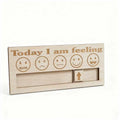 Tailai Laser Marking and Engraving of Patterns Today Mood Card Wooden Creative Handicrafts Board Wooden Display Board