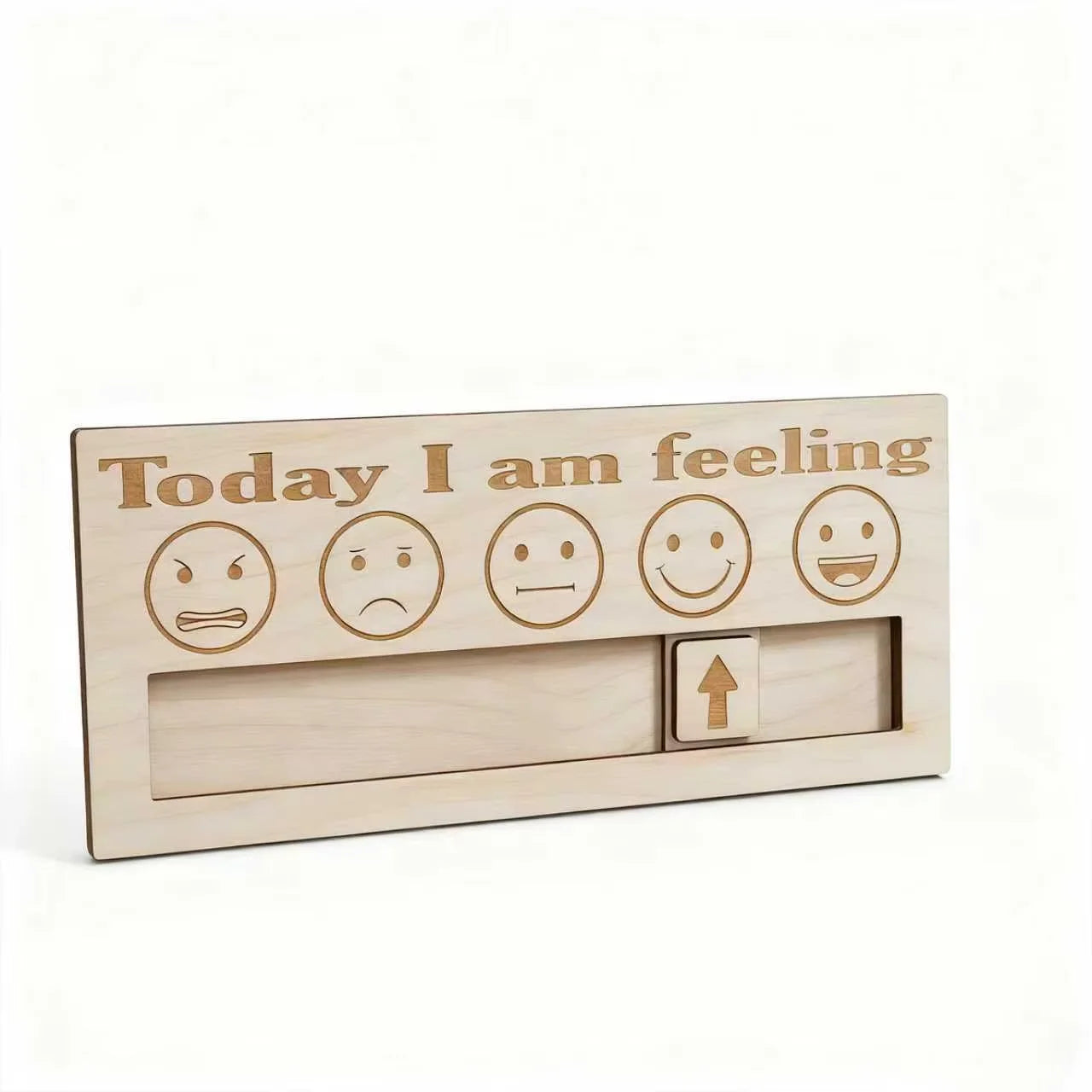 Tailai Laser Marking and Engraving of Patterns Today Mood Card Wooden Creative Handicrafts Board Wooden Display Board