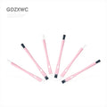 Double-headed PP Handle Lightweight 7g Ergonomic Kitchen Cleaning Brush with PBT Bristles Multifunctional Pink Color