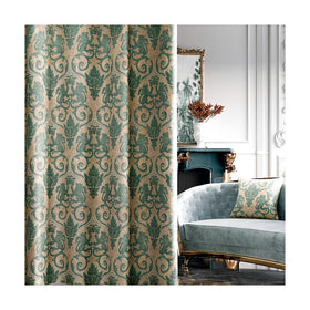 M&Y 2024 New Design Arabic Jacquard Curtain Fabric 100% Recycled Polyester Knitted for Living Room Bedding