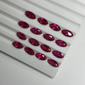5# Red Marquise Shape Synthetic Ruby 1.5x3mm to 6x12mm Corundum Stone Loose Gemstones
