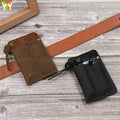 EDC Pocket Organizer Pouch Waist Multi Tool Sheath Belt Loop Bag Genuine Leather Outdoor Tactical Bag