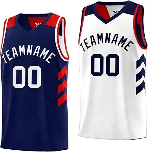 Factory Wholesale Custom Sublimation 100% Polyester Reversible Basketball Jersey