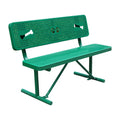 Outdoor Dog Park Furniture Perforated Steel Bench Seat Outside Metal Bench Seating Public Garden Patio Chair Bench Factory
