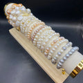 Hot Sale Natural 925 Silver Freshwater Baroque Pearl Bracelet White Color for Daily and Party Wear