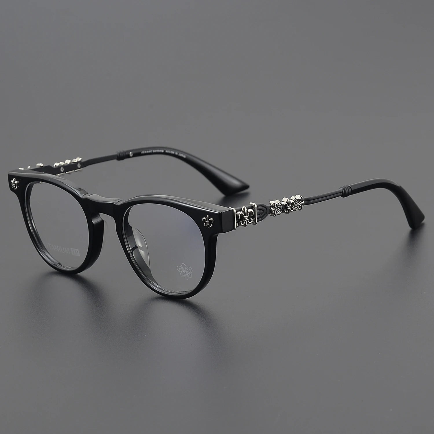 Small Frame Good Quality Custom Logo Eyeglasses Gray Luxury Brand Reading Prescription Glasses for Unisex Trending Small Face