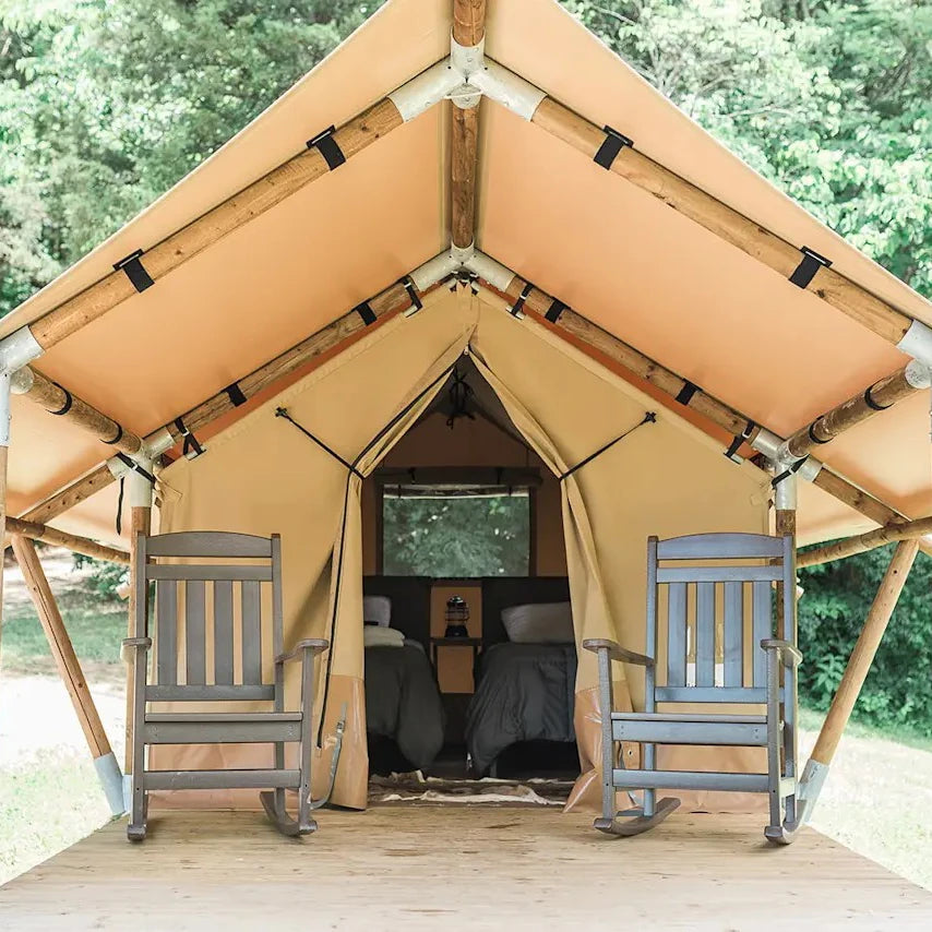 Lodge Safari Canvas  Luxury Outdoor Glamping Family Tent
