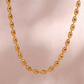 Fashion Jewelry Beads Necklace 18K Gold Plated Stainless Steel Chain Necklace Choker Necklace Women