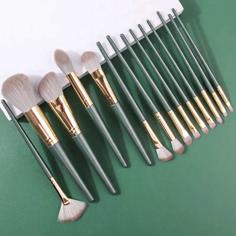 2026 Fashion Design OEM Factory 14pcs Makeup Brush Set Tools Eco Makeup Brush With Great Price