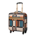 Large Capacity Modern Business Suitcase PU Leather Men Trolley Bag Spinner Factory Price for Airplane Travel Cabin Luggage MegaBDM