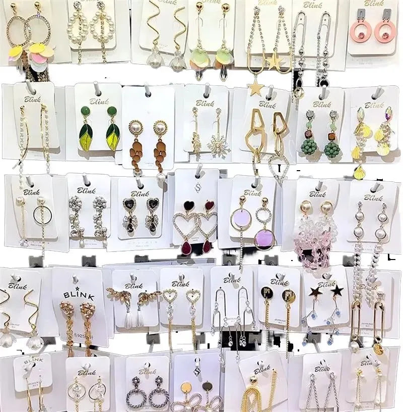 2025 Crystal Wholesale Alloy Heart Butterfly Fashion Earring Set Vintage Chunky Geometric Earring Set for Women Jewelry
