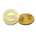 The Saudi Arabia Flynas Airline Pin Brooch Round Shiny Gold Pronoun Lapel Pin Manufacture