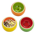 Hamster Food Bowl Ceramic Rabbit Food Plate and Water Bowl