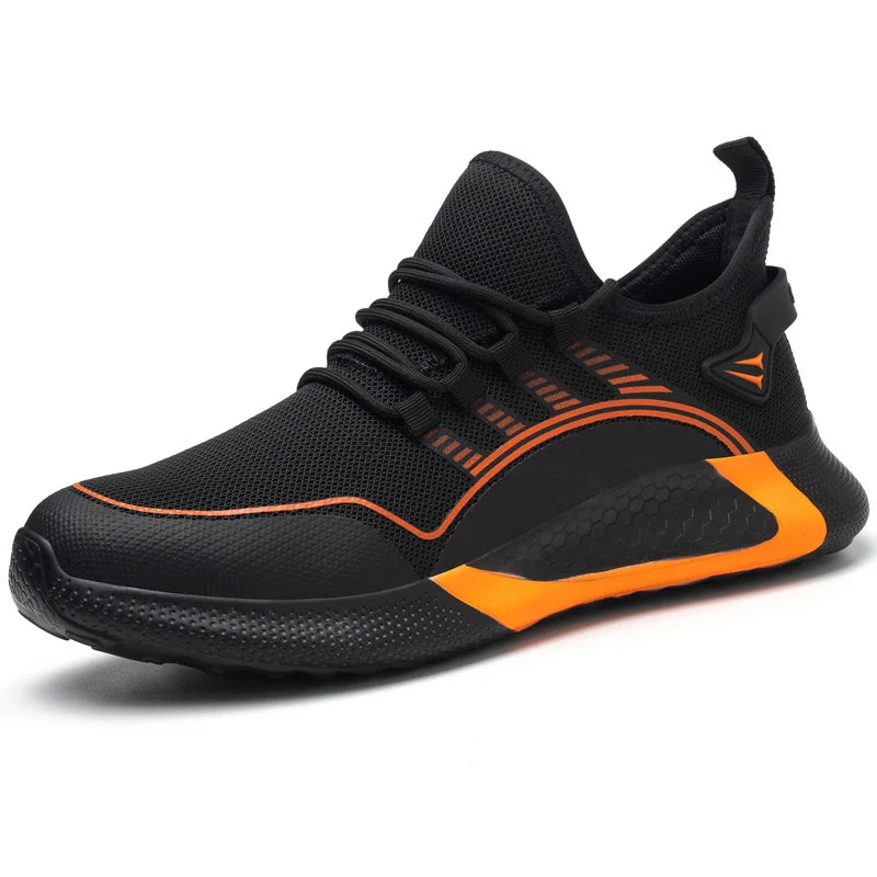 DianSen Zapatos De Seguridad Indestructible Slip Resistant Safety Shoes for Men Women Steel Toe Work Shoes