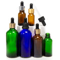 Luxury Gradient Flat Shoulder Glass Dropper Bottle 5ml-100ml Eco-friendly Customizable Colors Screen Printed Eye Drops Wigs