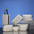 Korean Love Heart Mesh Makeup Bag Fashion Travel Nylon Mesh Cosmetic Bag for Women Girls Organizer Storage Bags