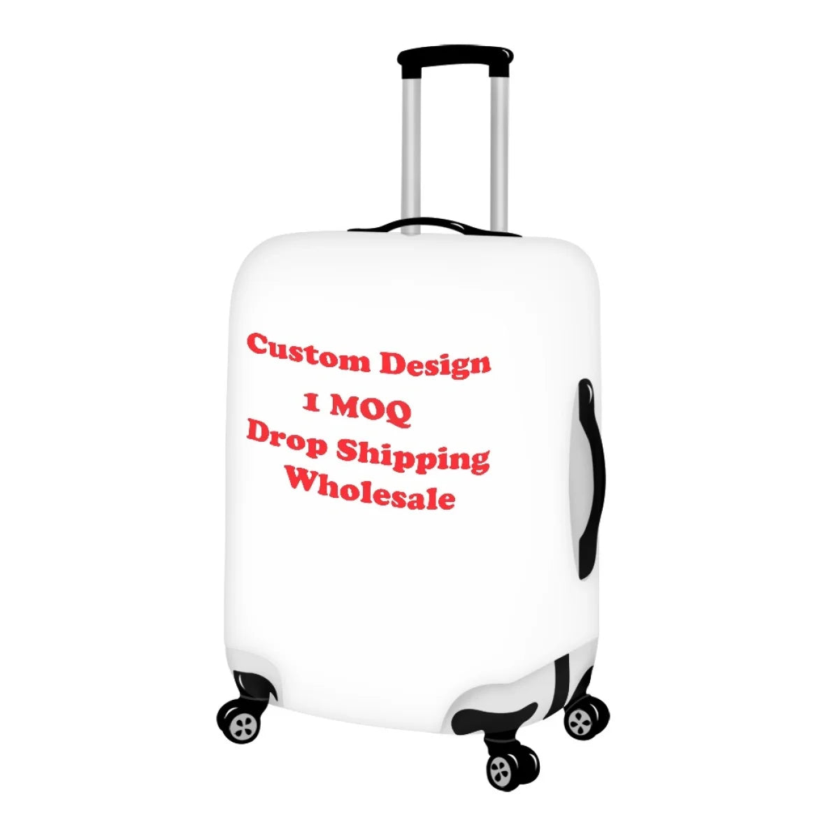 Personalized Customization Hawaiian Lei Flower Print Luggage Cover Heat Transfer Printing Dust-Protective Luggage Cover