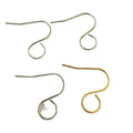 Nickel-Free Hypoallergenic 19x21mm French Earwire Hooks New Stainless Steel Fish Earwire Jewelry Findings Gold Filled Material