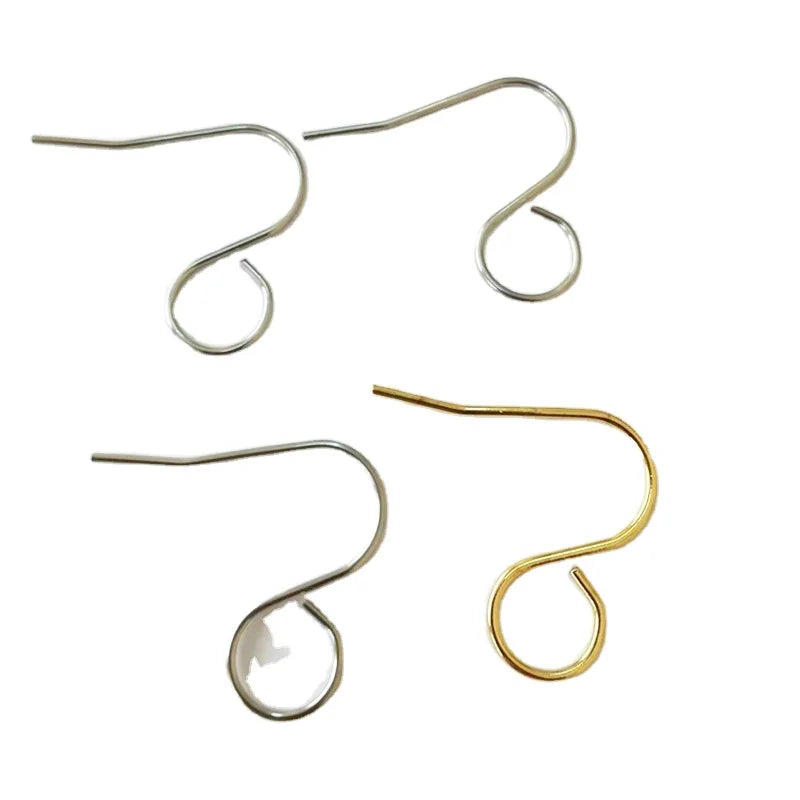 Nickel-Free Hypoallergenic 19x21mm French Earwire Hooks New Stainless Steel Fish Earwire Jewelry Findings Gold Filled Material