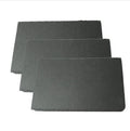 Shunlei Cheap Black Slate Stone Non-Toxic Eco-Friendly Rectangle 4-6mm Thick Stocked Cheese Steak Board Single Piece Packaging