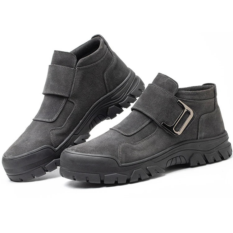 Italian Breathable Summer Work Safety Shoes Anti-Slip Resistant Steel Toe Construction Workers Factory Use PU Insole