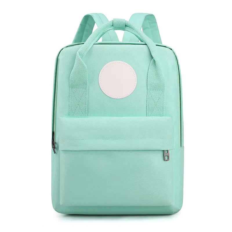 Women's Casual Stylish Waterproof Oxford Backpack Fashion Double-Shoulder Bag with Zipper Closure for Students